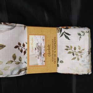 Colordrift NWT Set of 8 Water Resistant "Elegant Pumpkin" Napkins